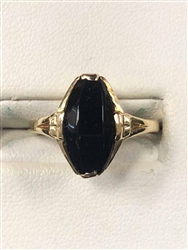 Women's Black Onyx Ring