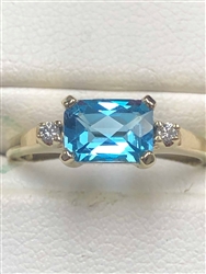 Women's Blue Topaz Ring